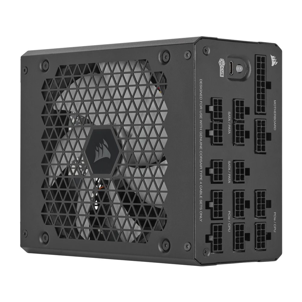 CORSAIR HX1000i 1000W Platinum Fully Modular Ultra-Low Noise ATX Power Supply (UK) - Black