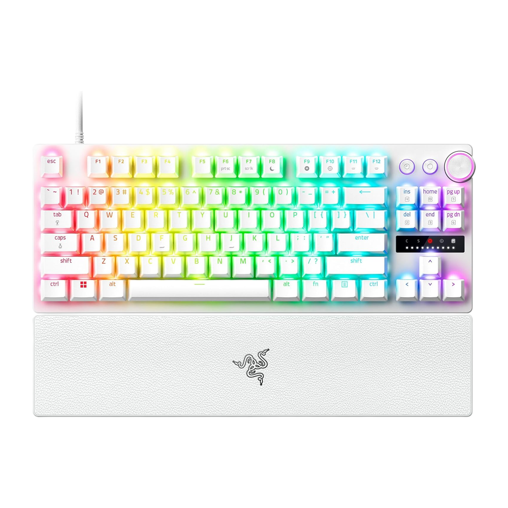 RAZER Huntsman V3 Pro Tenkeyless Wired Gaming Keyboard - White