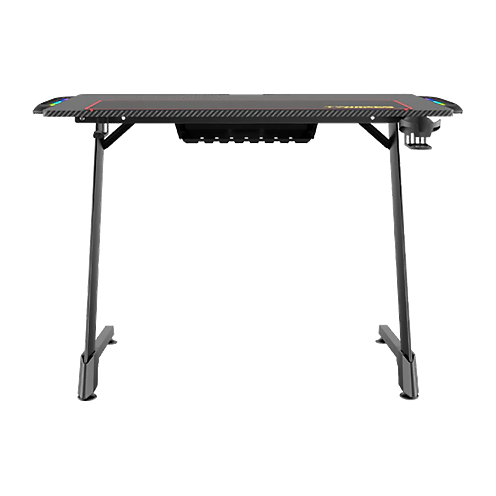 Twisted Minds Z Shaped Gaming Desk Carbon fiber texture