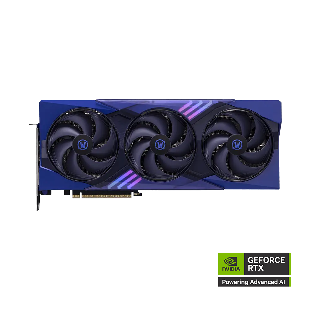 MSI World of Warcraft Midnight Void Edition Nvidia GeForce RTX 5070 12GB OC Graphic Card - Black
