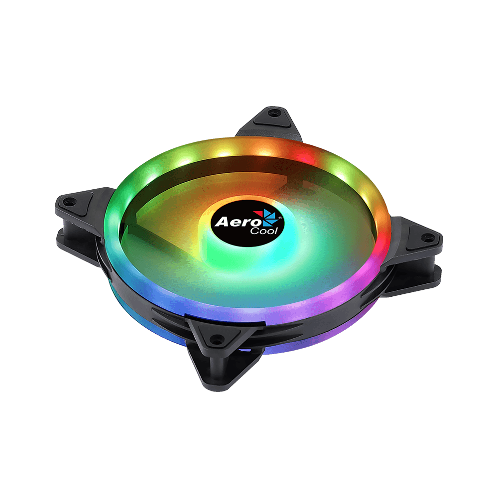AEROCOOL Duo 14 ARGB 14cm PC Fan - Black