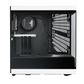 HYTE Y40 Panoramic Tempered Glass With Two 120mm fans, PCI-E 4.0 Vertical Mount included ATX Mid Tower Case - Black/White