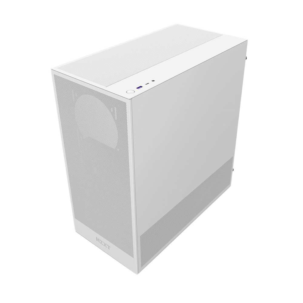 NZXT H5 Flow (2024) Compact Mid-Tower ATX Case - White