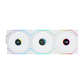 LIAN LI UNI FAN TL Wireless LCD Reverse Blade 120mm 3 Pack ARGB Case Fans With 1.6 Inch LCD Screen - White
