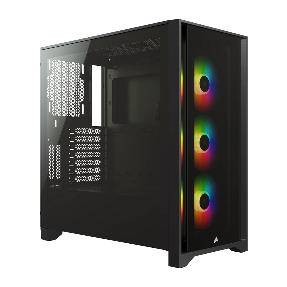 CORSAIR iCUE 4000X RGB Mid Tower Case - Black