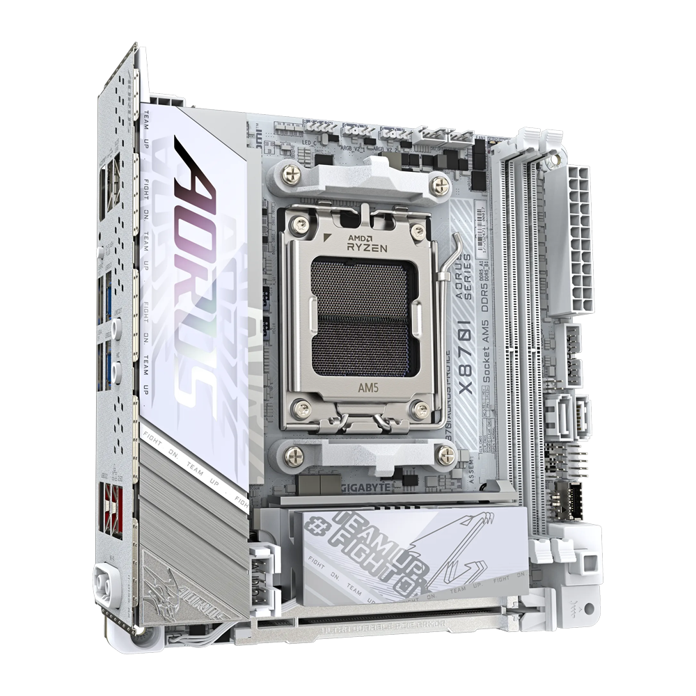 GIGABYTE X870I AORUS PRO ICE DDR5 Motherboard - White