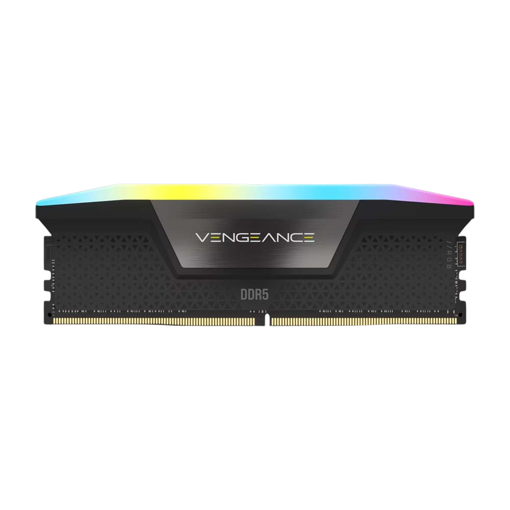 CORSAIR VENGEANCE RGB 64GB (2x32GB) DDR5 6000MT/s CL30 Memory Kit - Black