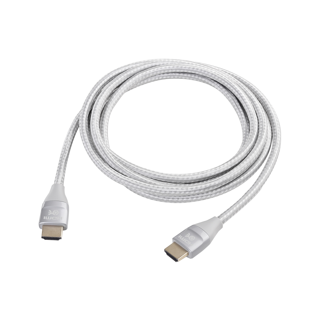 Cable Matters Premium Braided 48Gbps 8K HDMI Cable - 2 Meters - Grey