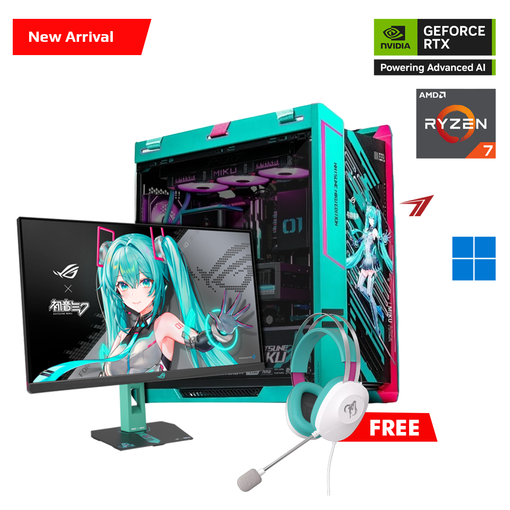 MikuGear Ryzen 7 Nvidia GeForce RTX 5080 OC Gaming PC