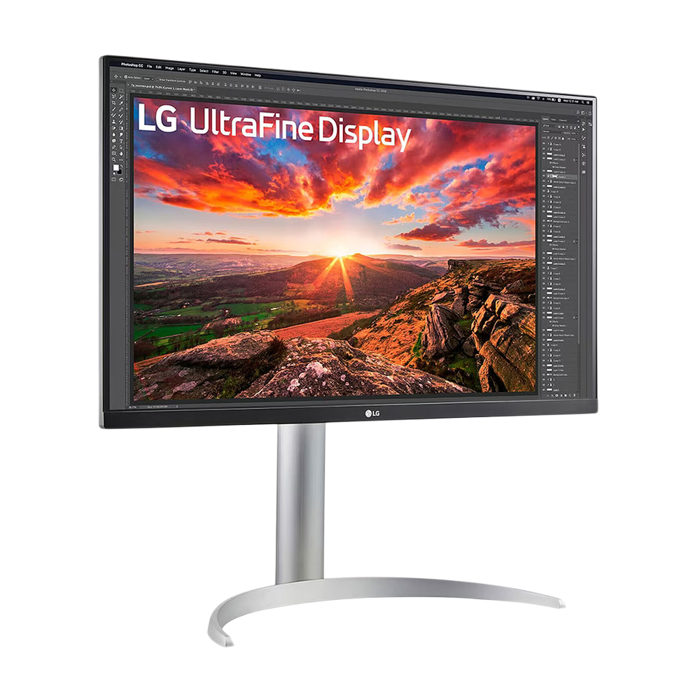 LG 27 Inch 60 Hz 4K UHD UltraFine 5ms IPS Monitor With VESA DisplayHDR 400 and USB Type-C - White