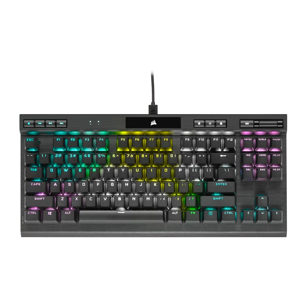 CORSAIR ICUE K70 RGB Wired TKL Champion Series Mechanical Gaming Keyboard - Black