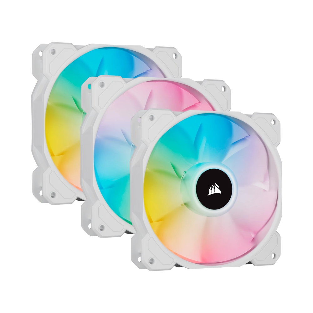 CORSAIR iCUE SP120 RGB ELITE Performance 120mm PWM Fan - White