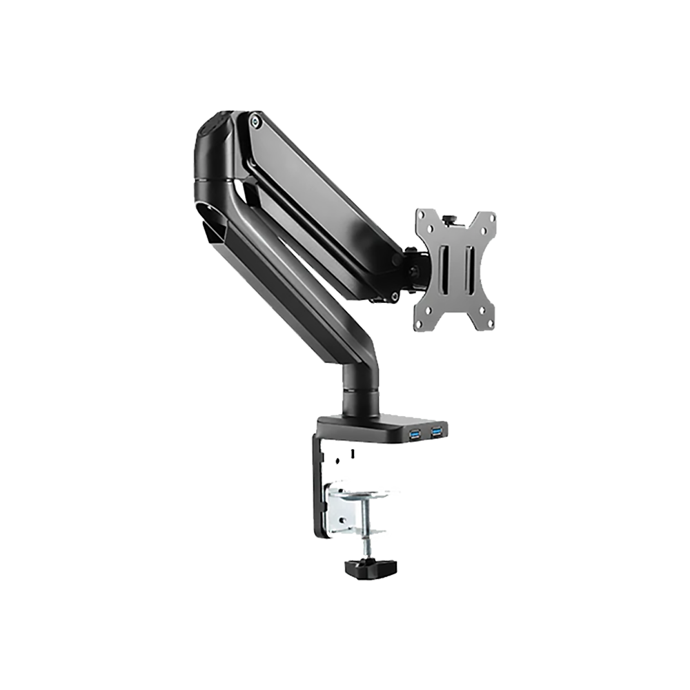 Twisted Mind Single Monitor Aluminum Slim Mechanical Spring - Black