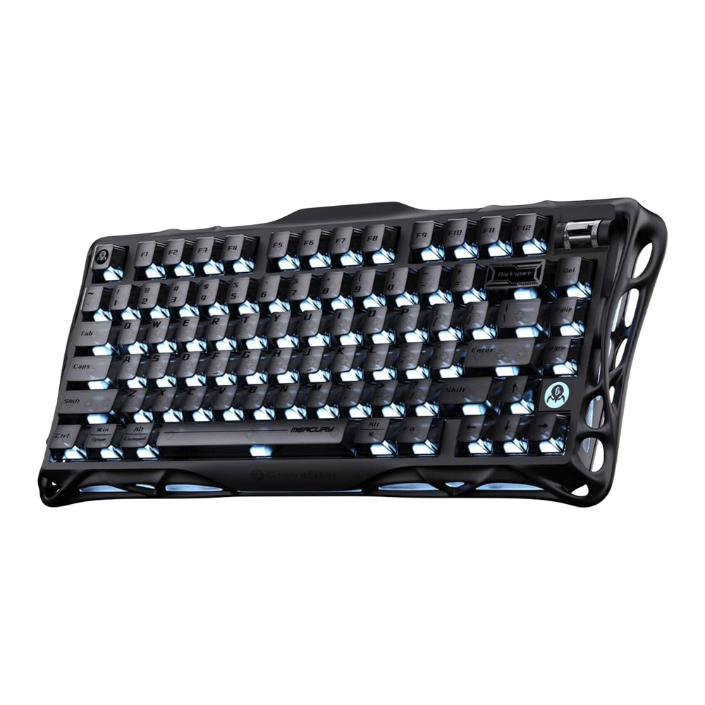 GravaStar Mercury K1 75% Mechanical Wireless Gaming Keyboard - Stealth Black