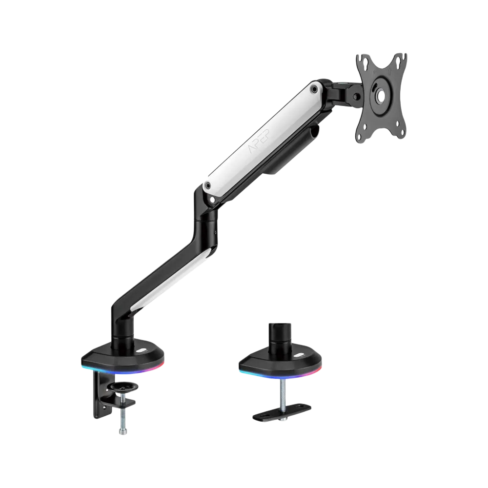 Sades Apep SA-MA02 Single Monitor Mount Arm - Black/White