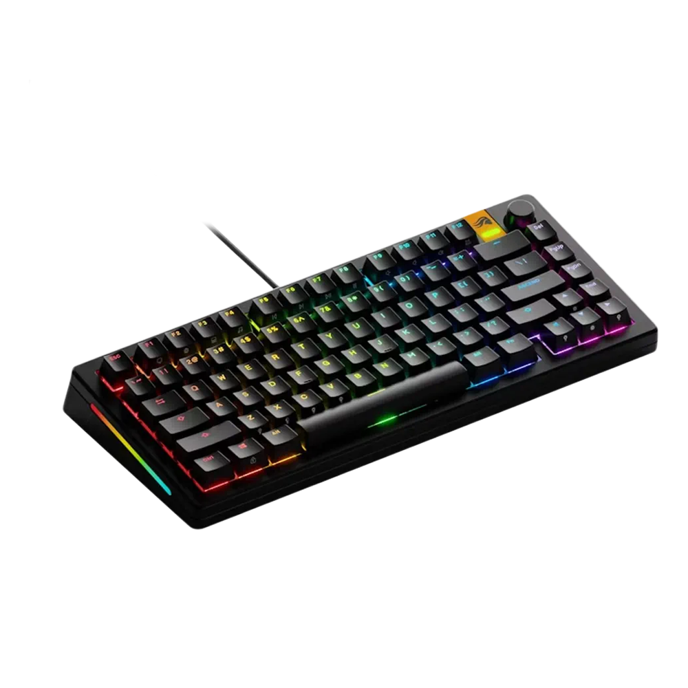 GLORIOUS GMMK 3 75% Prebuilt Wired Mechanical Gaming Keyboard Arabic - Black