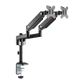 GAMEON Pole Mounted Gas Spring Dual Monitor Arm