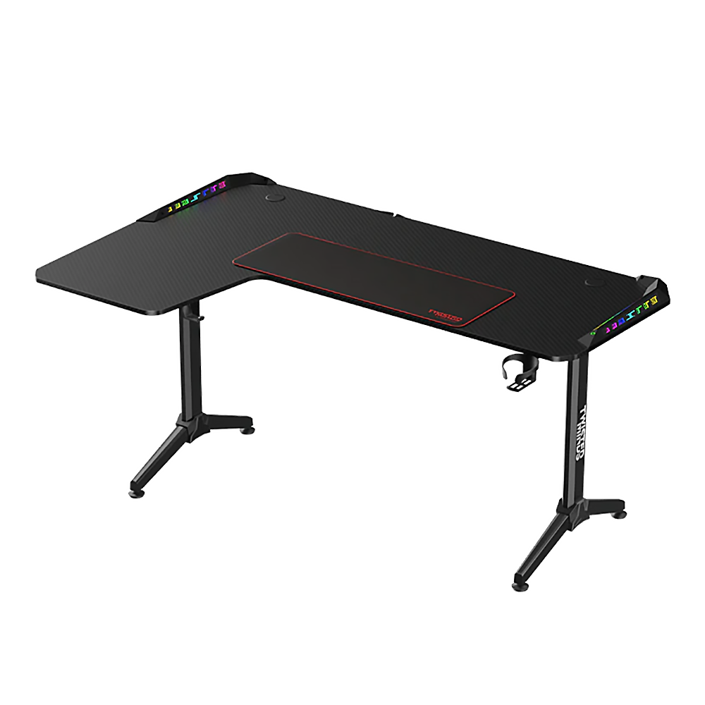 TWISTED MINDS WARRIOR L-Shaped RGB Gaming Desk Left - Black