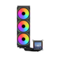 LIAN LI Galahad II LCD SL-INF 360MM ARGB CPU Liquid Cooler – Black