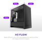 NZXT H3 Flow (2025) micro-ATX Mid Tower Case - All Black
