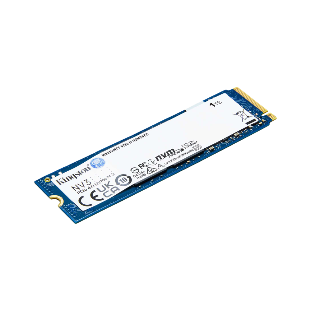 KINGSTON 1000G NV3 M.2 2280 PCIe 4.0 GEN4X4 NVMe SSD (R:6,000 MB/s W:4,000 MB/s) - 1TB