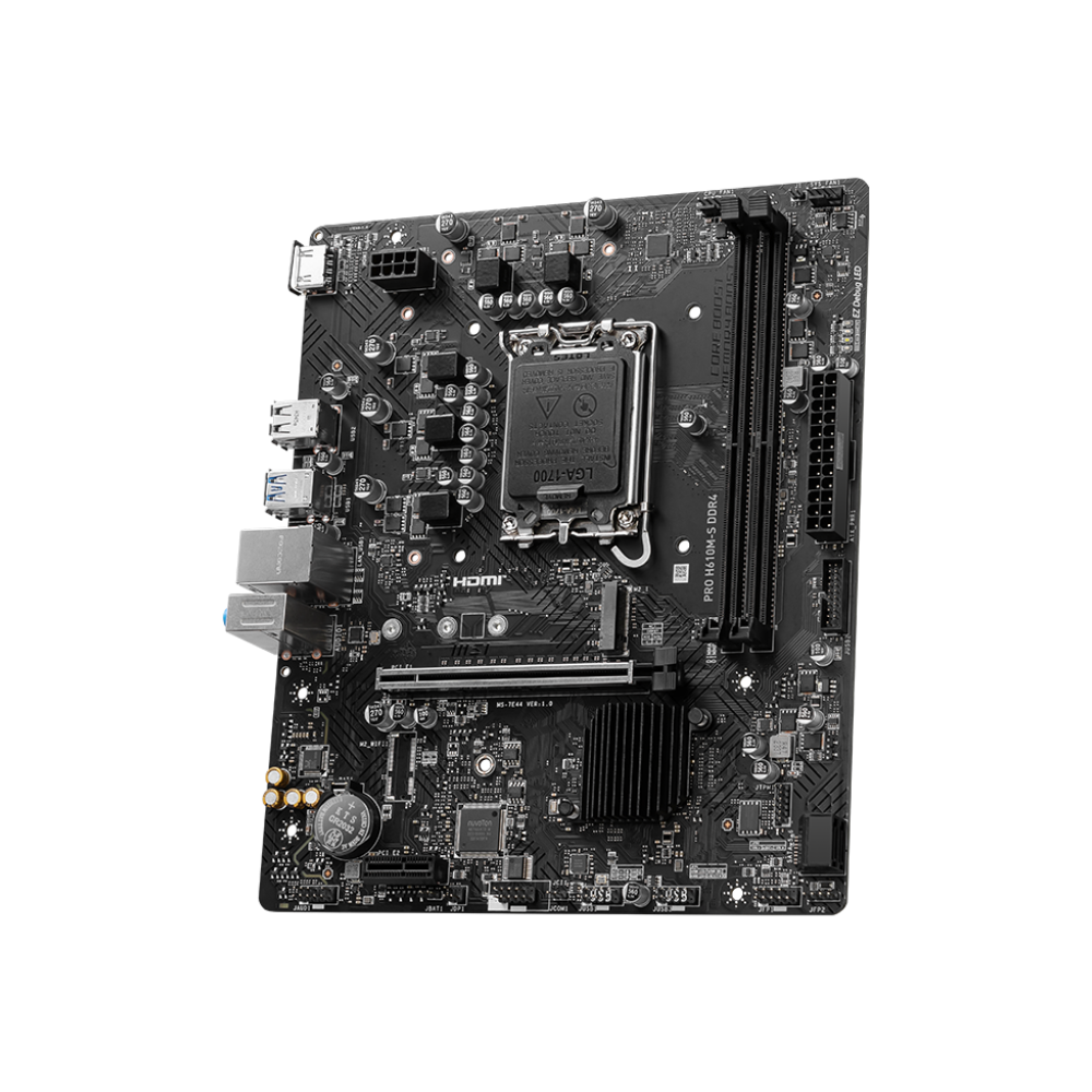 MSI PRO H610M-S DDR4 Motherboard - Black