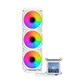 LIAN LI Galahad II LCD SL-INF 360MM ARGB CPU Liquid Cooler – White