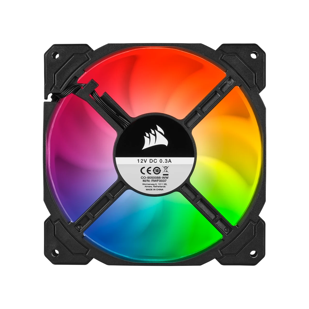 CORSAIR iCUE SP140 ARGB Dual Fan Kit With Lighting Node Core - Black