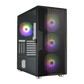 FSP CUT592 4 RGB Fans ATX Case - Black