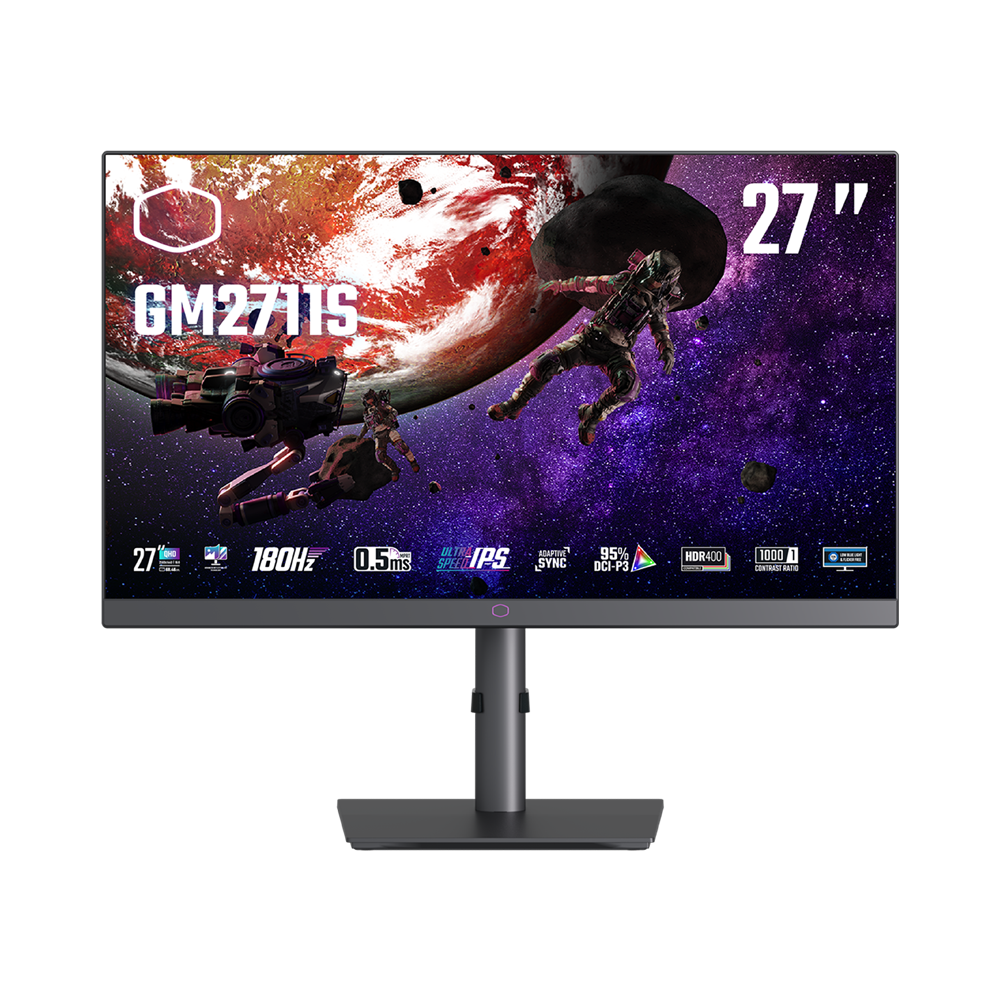COOLER MASTER GM2711S 27 Inch 2K QHD IPS 180Hz Gaming Monitor - Black