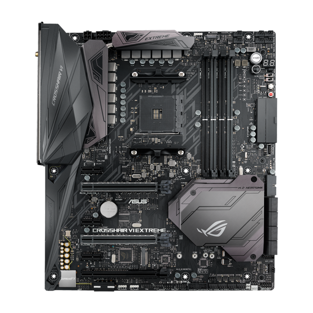 ASUS ROG CROSSHAIR VI EXTREME AM4 DDR4 E-ATX Motherboard - Black