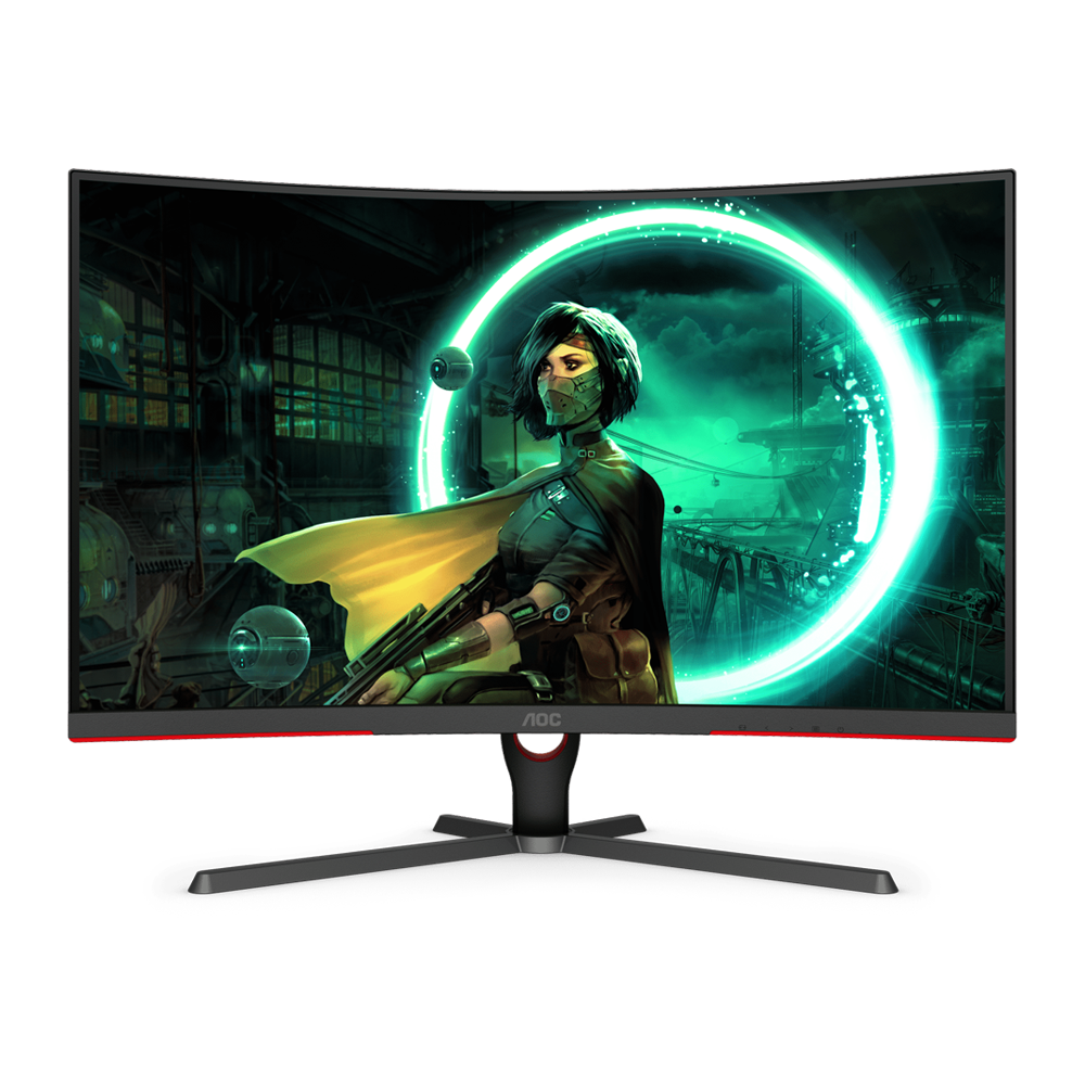 AOC C32G3E 32 Inch 165Hz FHD 1ms Curved Gaming Monitor - Black