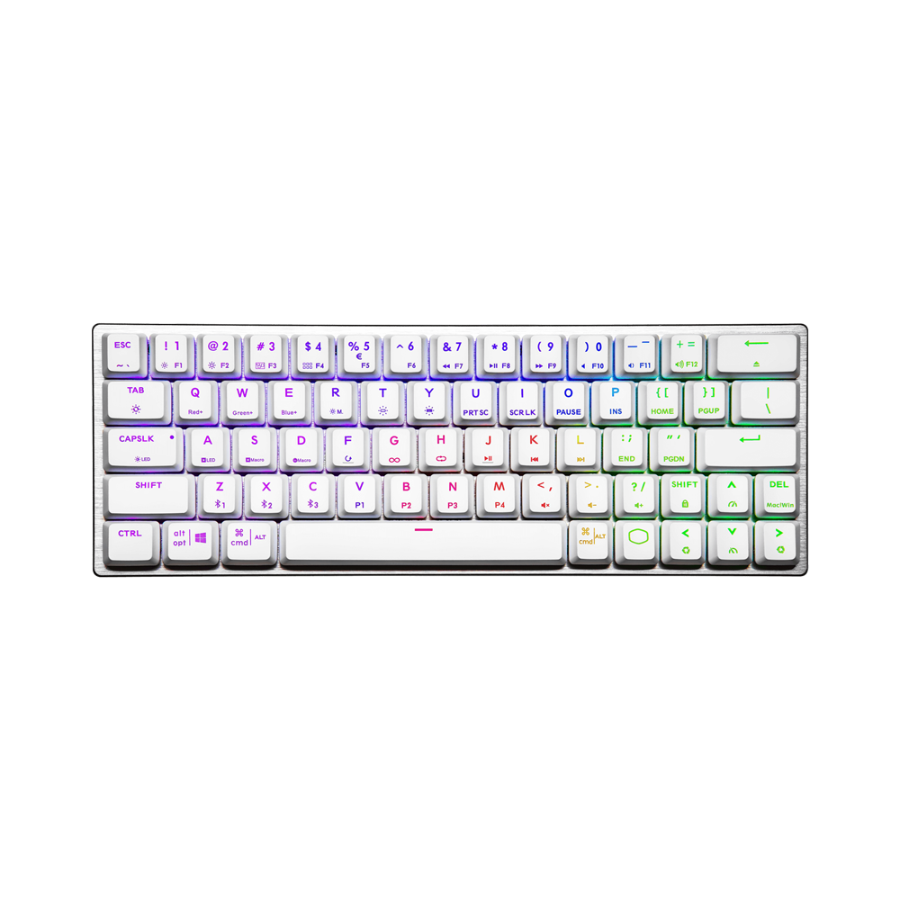 Cooler Master SK622 RGB Wireless Low Profile Mechanical Blue Switch Keyboard - White