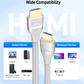 Cable Matters Premium Braided 48Gbps 8K HDMI Cable - 2 Meters - Grey