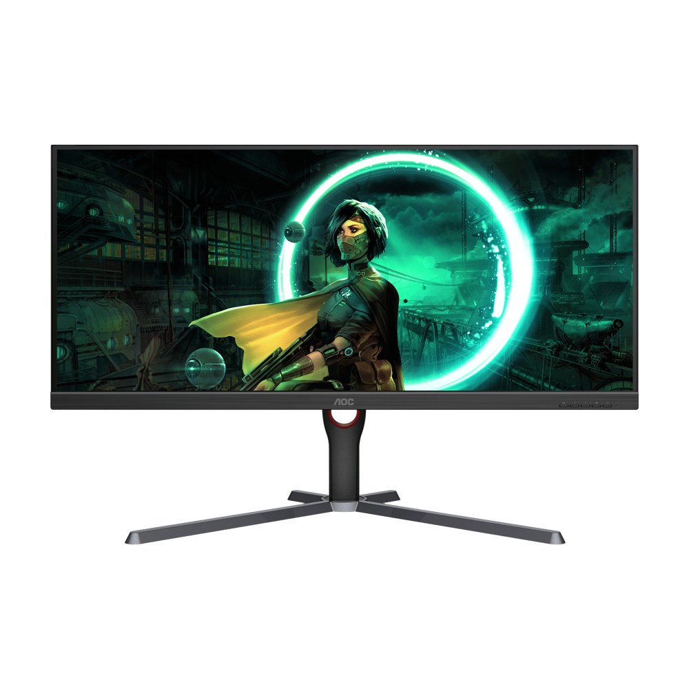 AOC U34G3XM 34 Inch 144Hz WQHD HDMI 2.0 1ms Gaming Monitor - Black