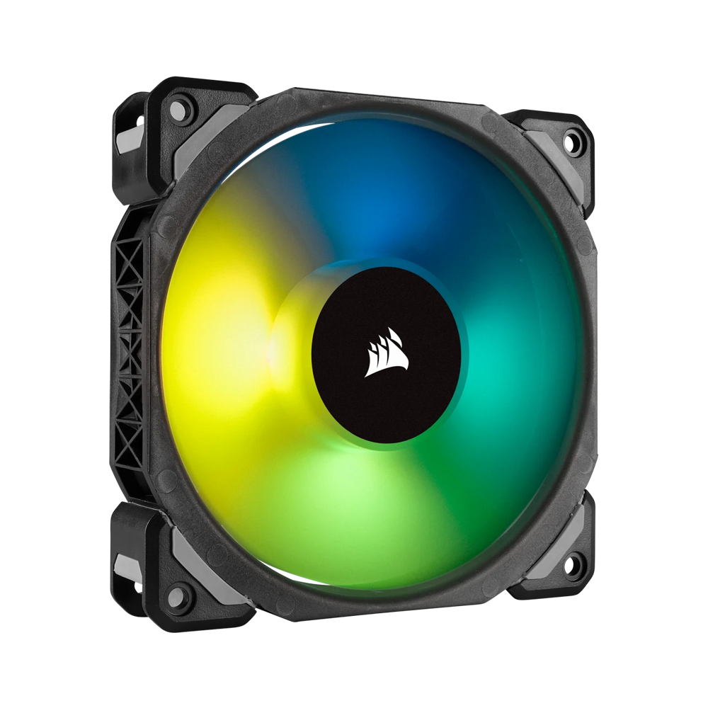CORSAIR ML120 PRO RGB LED 120mm PWM Premium Magnetic Levitation Fan Single Pack - Black