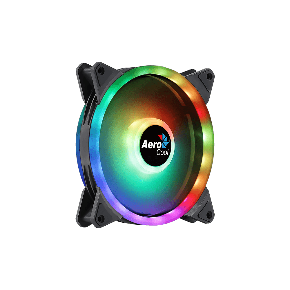 AEROCOOL Duo 14 ARGB 14cm PC Fan - Black