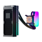 HYTE THICC Q60 5 Inch Ultraslim HD Display 240mm CPU Liquid Cooler - Black/White