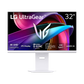 LG UltraGear 32 Inch 144Hz 4K UHD HDMI 2.1 1ms IPS Smart (webOS) Gaming Monitor - White