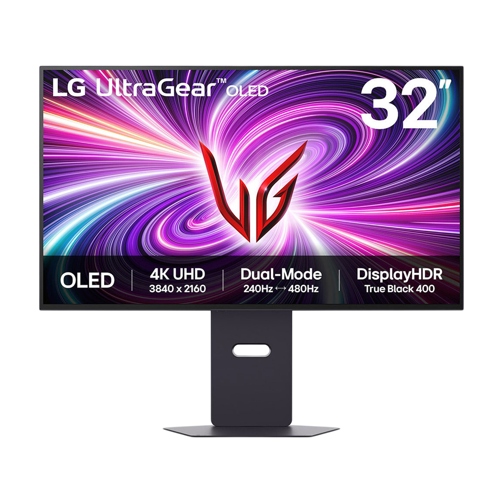 LG UltraGear Dual-Mode 32 Inch 4K UHD 240Hz/FHD 480Hz HDMI 2.1 0.03ms OLED Gaming Monitor - Black