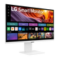 LG 32 Inch 60Hz 4K UHD IPS Smart Monitor with webOS and USB Type-C - White