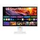 LG 32 Inch 60Hz 4K UHD IPS Smart Monitor with webOS and USB Type-C - White