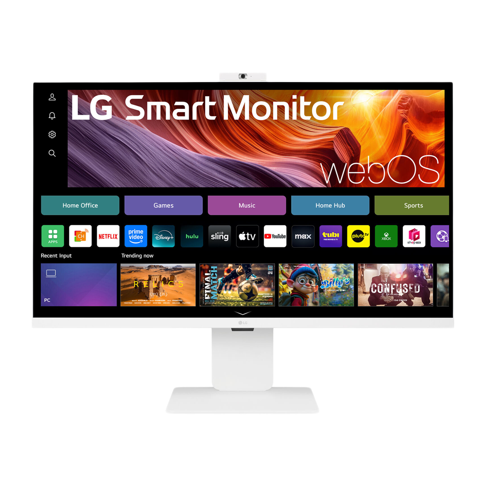 LG 32 Inch 60Hz 4K UHD IPS Smart Monitor with webOS and USB Type-C - White
