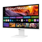 LG 32 Inch 60Hz 4K UHD IPS Smart Monitor with webOS and USB Type-C - White