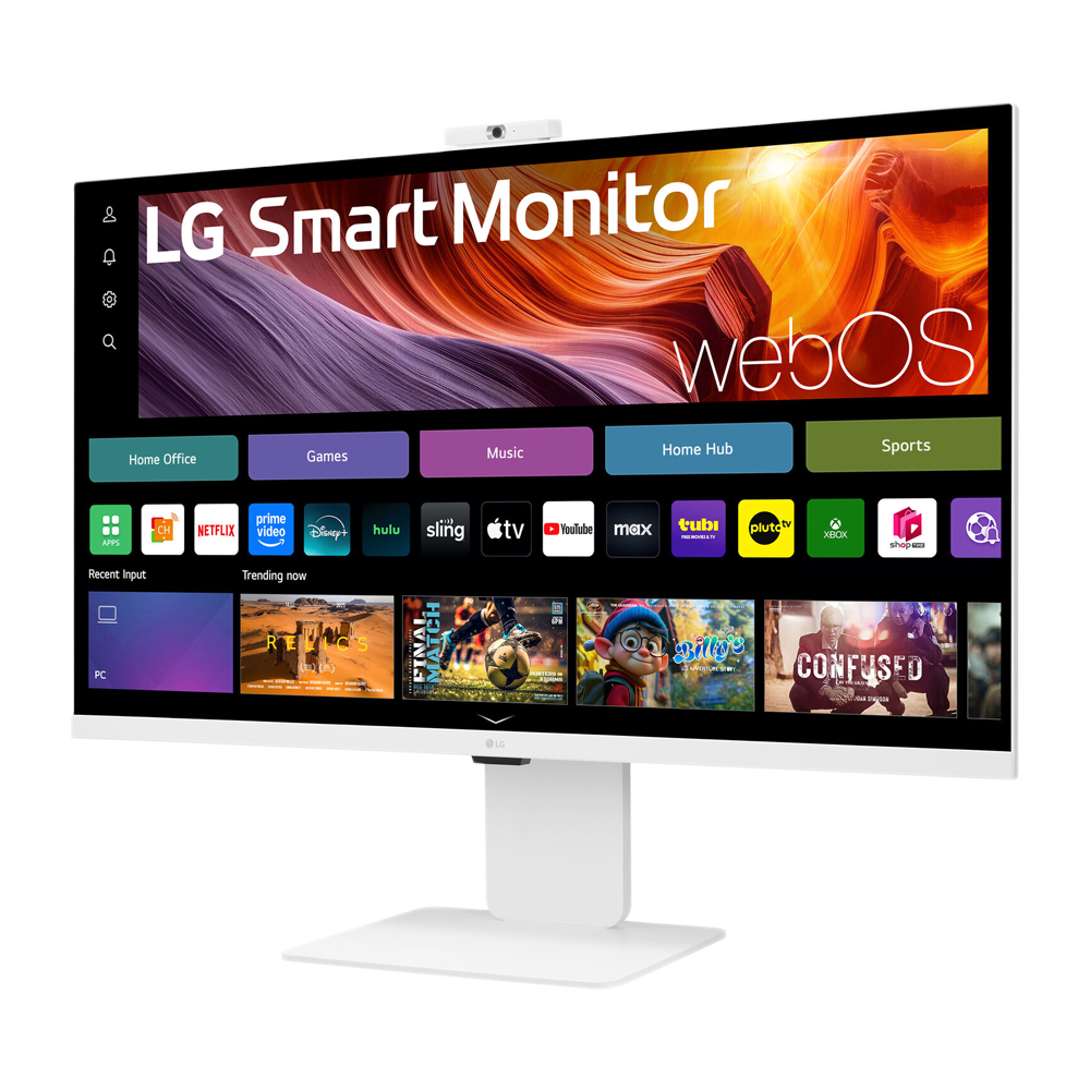 LG 32 Inch 60Hz 4K UHD IPS Smart Monitor with webOS and USB Type-C - White