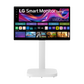 LG 32 Inch 60 Hz 4K UHD IPS Touchscreen Smart Monitor Swing with Rolling Stand - White