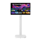 LG 32 Inch 60 Hz 4K UHD IPS Touchscreen Smart Monitor Swing with Rolling Stand - White