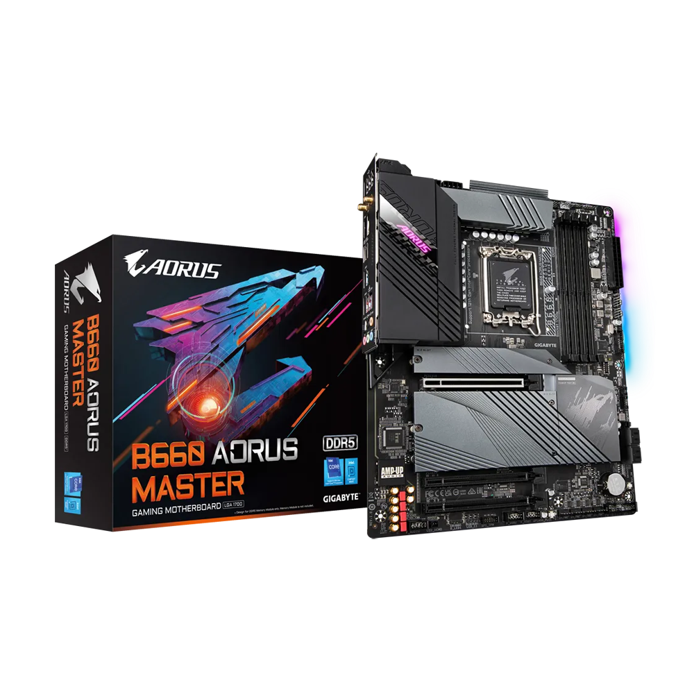 GIGABYTE B660 AORUS MASTER DDR5 (rev. 1.x) ATX Motherboard - Black