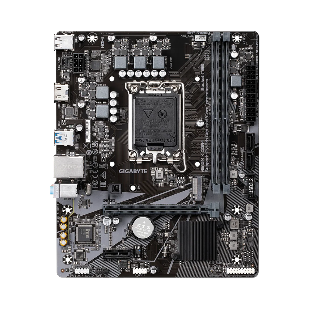 GIGABYTE H610M K DDR4 2.0 Motherboard - Black