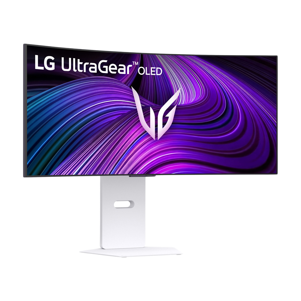 LG UltraGear 34 Inch 240Hz WQHD 0.03ms webOS OLED Curved Gaming Monitor - White